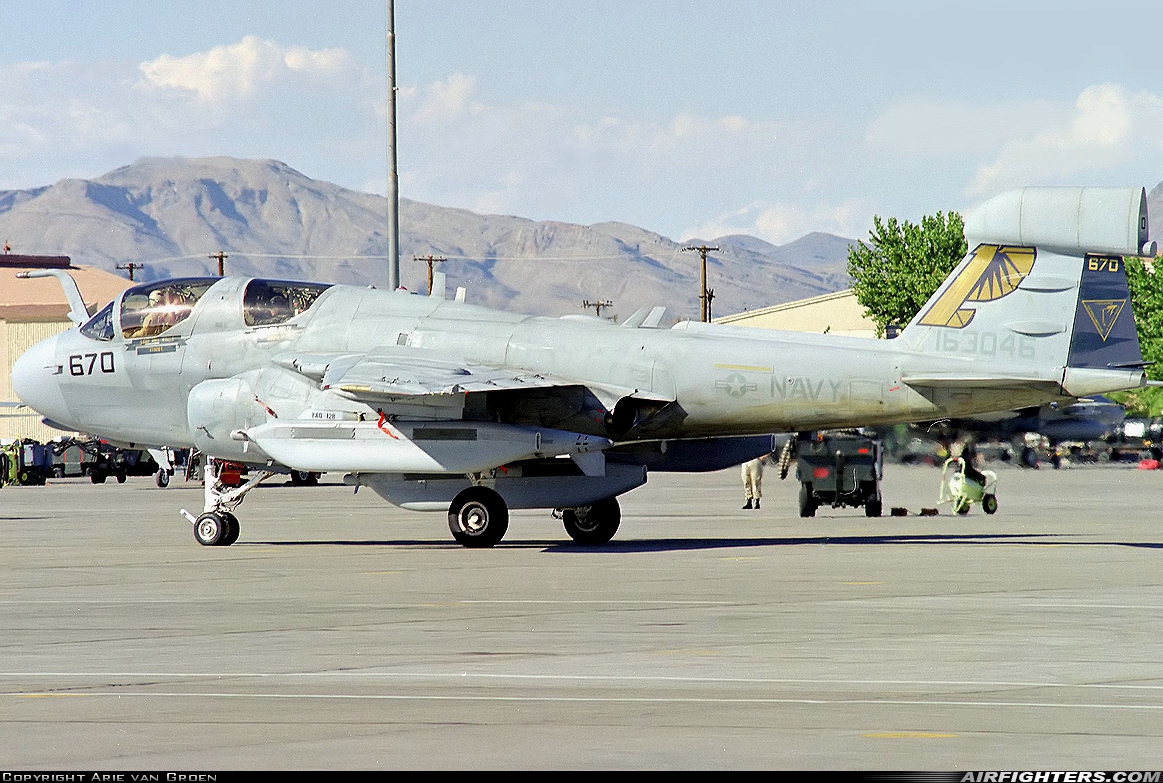 USA - Navy Grumman EA-6B Prowler (G-128) 163046 at Las Vegas - Nellis AFB (LSV / KLSV), USA