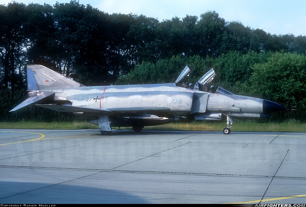 Germany - Air Force McDonnell Douglas F-4F Phantom II 37+06 at Hopsten (Rheine -) (ETNP), Germany