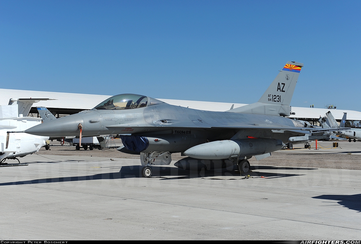 USA - Air Force General Dynamics F-16C Fighting Falcon 84-1231 at Tucson - Davis-Monthan AFB (DMA / KDMA), USA