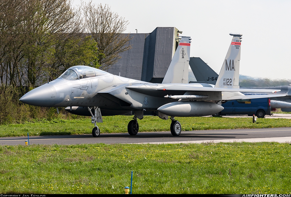 USA - Air Force McDonnell Douglas F-15C Eagle 85-0122 at Leeuwarden (LWR / EHLW), Netherlands