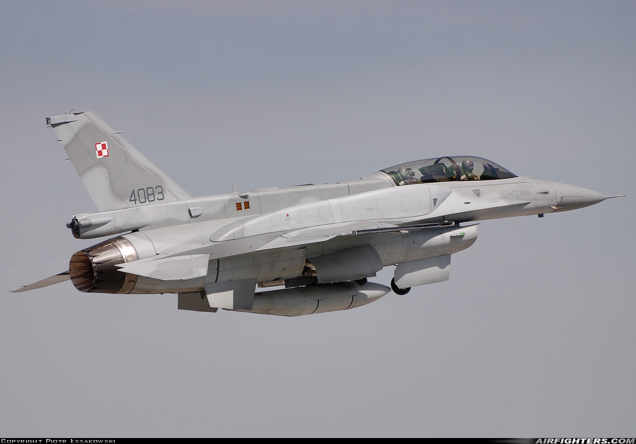 Poland - Air Force General Dynamics F-16D Fighting Falcon 4083 at Poznan / Krzesiny (EPKS), Poland