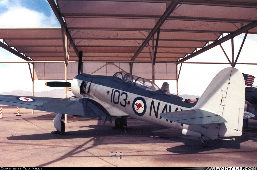 Australia - Navy Hawker Sea Fury T20 NX51SF at Glendale (Phoenix) - Luke AFB (LUF / KLUF), USA