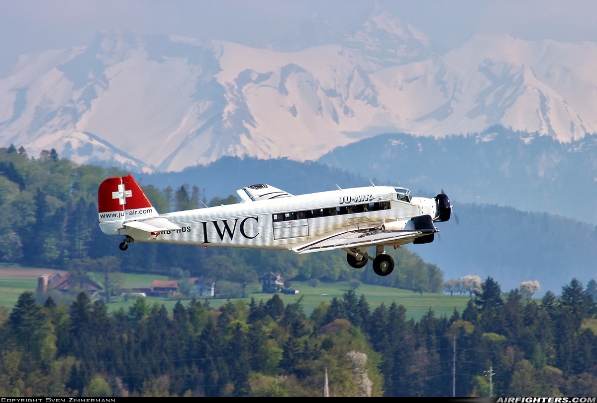 Private - Ju-Air Junkers Ju-52-3M HB-HOS at Emmen (EML / LSME), Switzerland