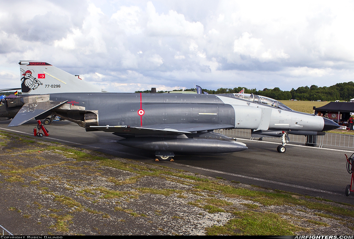 Türkiye - Air Force McDonnell Douglas F-4E-2020 Terminator 77-0296 at Florennes (EBFS), Belgium