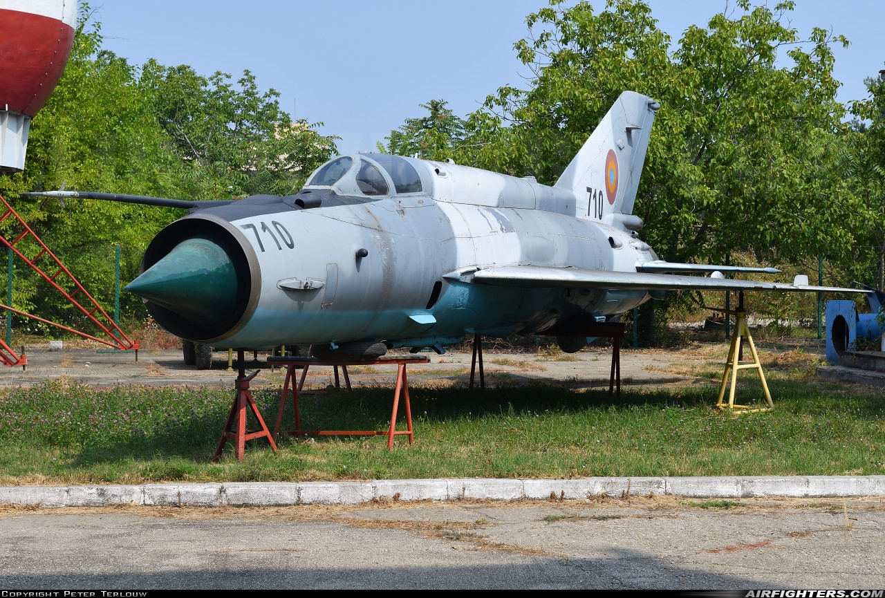 Romania - Air Force Mikoyan-Gurevich MiG-21M Lancer A 710 at Off-Airport - Bucharest, Romania