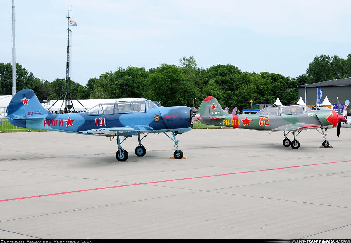Private - Dutch Thunder Yaks Yakovlev Yak-52 PH-DTM at Leeuwarden (LWR / EHLW), Netherlands