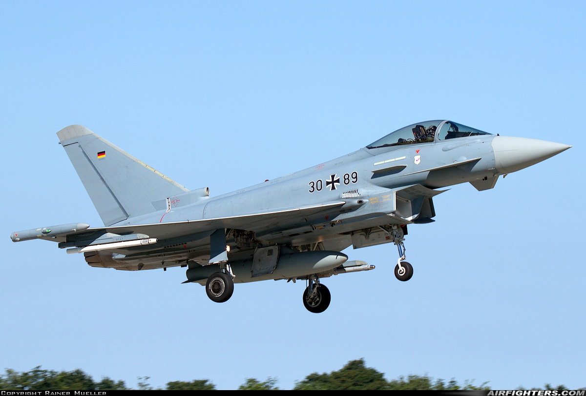 Germany - Air Force Eurofighter EF-2000 Typhoon S 30+89 at Wittmundhafen (Wittmund) (ETNT), Germany