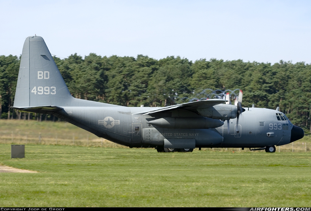 USA - Navy Lockheed C-130T Hercules (L-382) 164993 at Lossiemouth (LMO / EGQS), UK