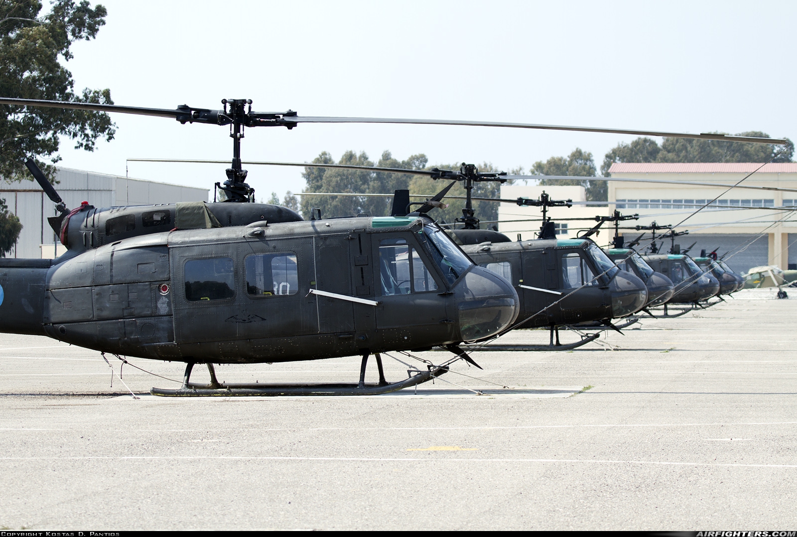 Greece - Army Bell UH-1H Iroquois (205) ES620 at Megara AB - Pahi (LGMG), Greece
