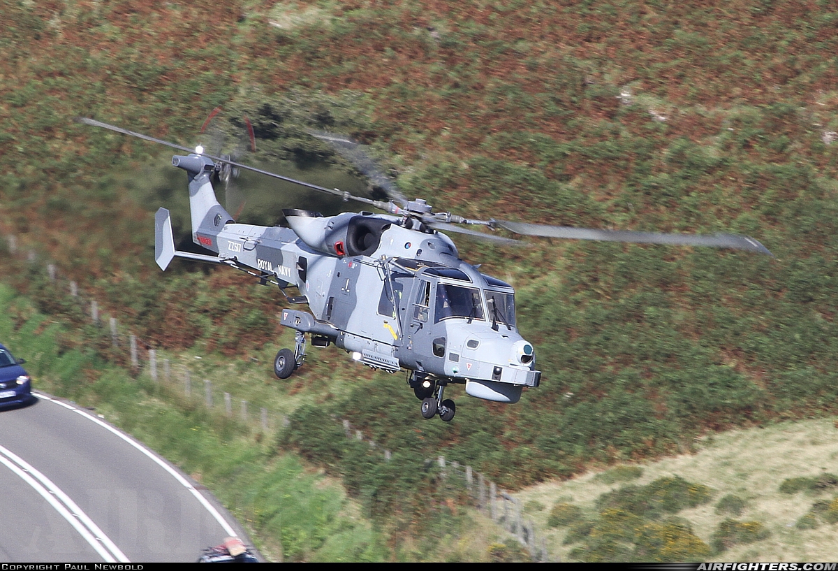 UK - Navy AgustaWestland Wildcat HMA2 ZZ517 at Off-Airport - Machynlleth Loop Area, UK