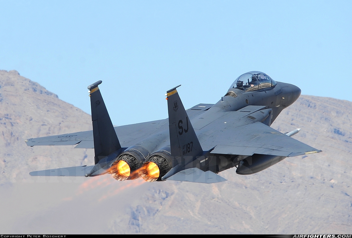 USA - Air Force McDonnell Douglas F-15E Strike Eagle 86-0187 at Las Vegas - Nellis AFB (LSV / KLSV), USA
