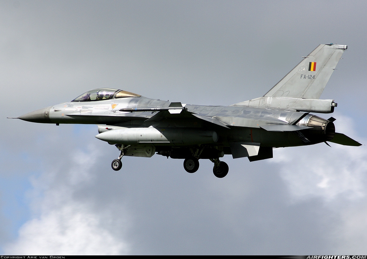 Belgium - Air Force General Dynamics F-16AM Fighting Falcon FA-124 at Leeuwarden (LWR / EHLW), Netherlands