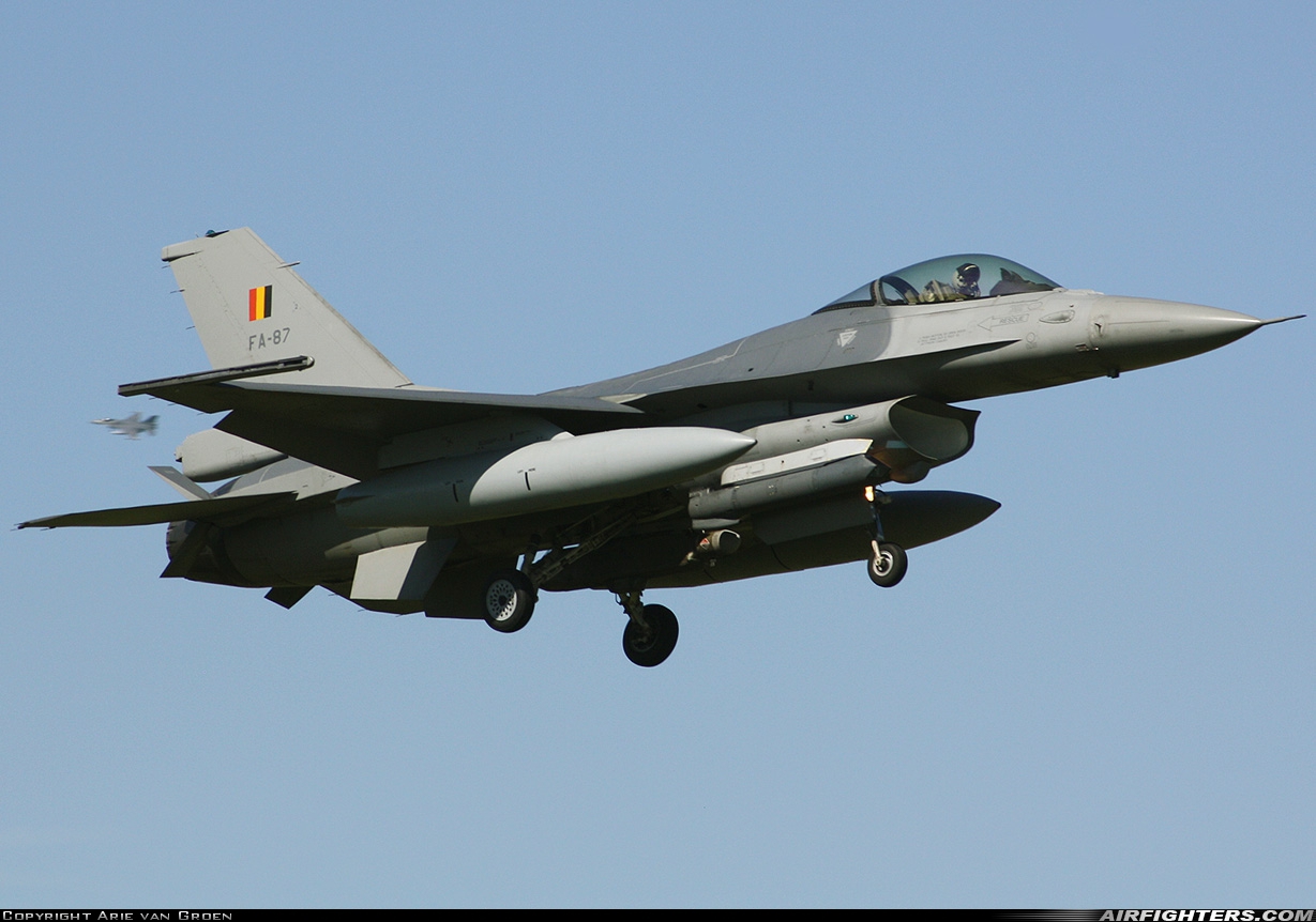 Belgium - Air Force General Dynamics F-16AM Fighting Falcon FA-87 at Leeuwarden (LWR / EHLW), Netherlands