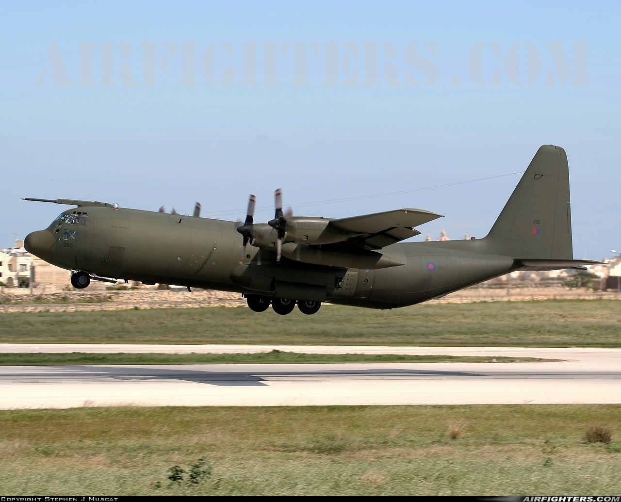 UK - Air Force Lockheed Hercules C3 (C-130K-30 / L-382) XV290 at Luqa - Malta International (MLA / LMML), Malta