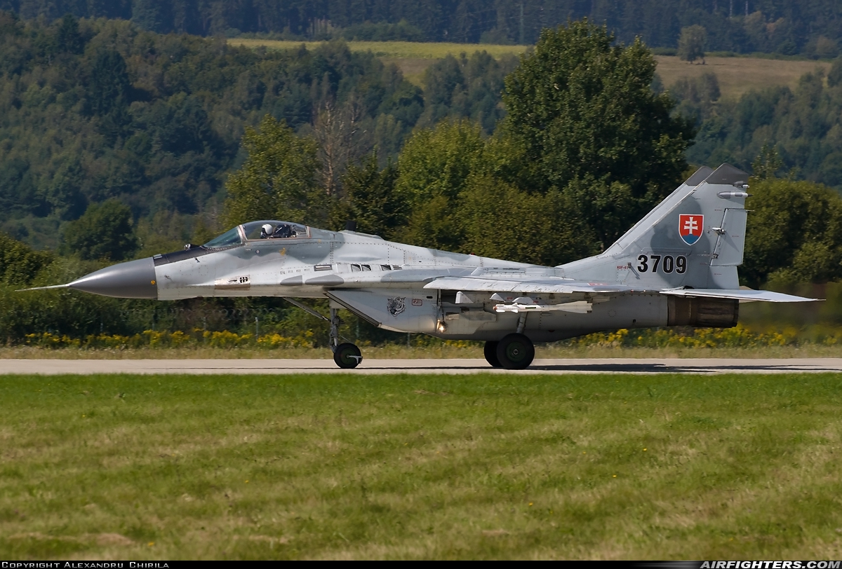 Slovakia - Air Force Mikoyan-Gurevich MiG-29A (9.12A) 3709 at Sliac (LZSL), Slovakia