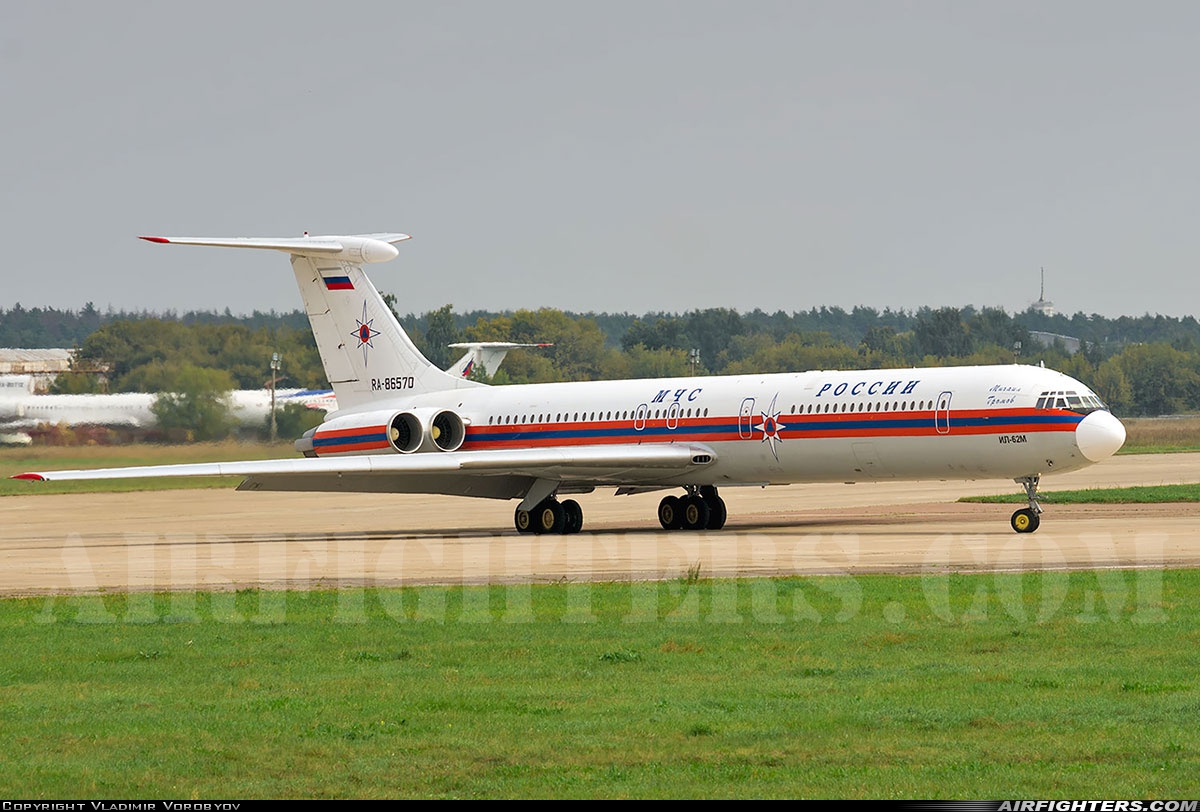 Russia - MChS Rossii - Ministry for Emergency Situations Ilyushin IL-62M RA-86570 at Moscow - Zhukovsky (Ramenskoye) (UUBW), Russia