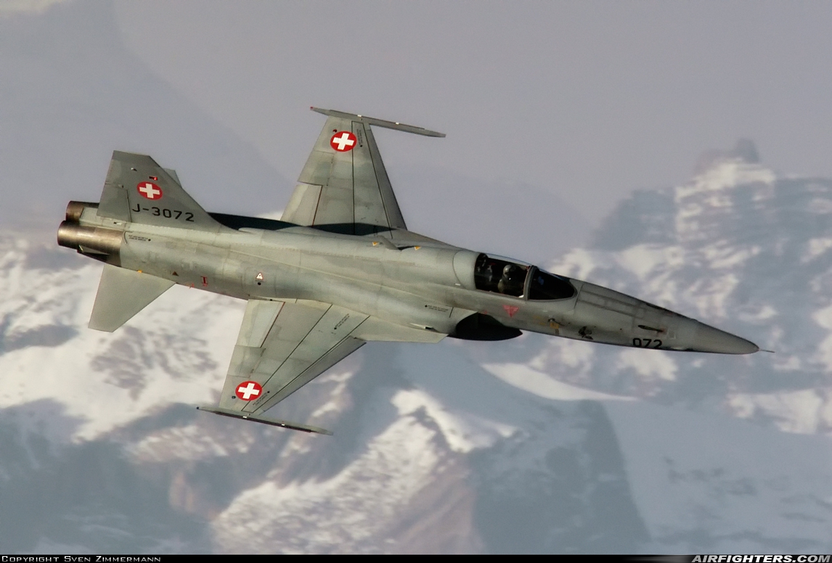 Switzerland - Air Force Northrop F-5E Tiger II J-3072 at Off-Airport - Axalp, Switzerland