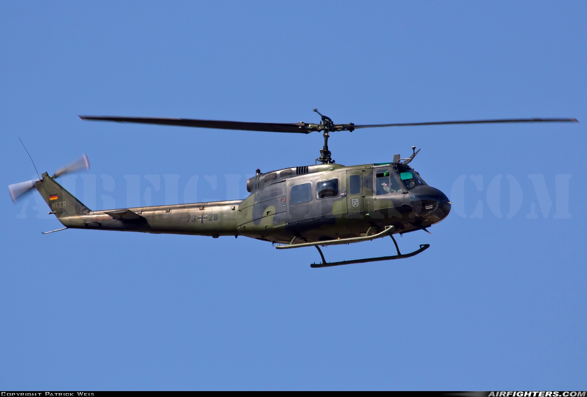 Germany - Army Bell UH-1D Iroquois (205) 73+28 at Niederstetten (ETHN), Germany