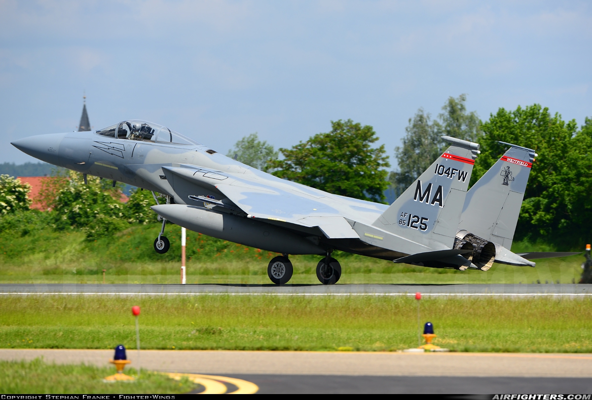 USA - Air Force McDonnell Douglas F-15C Eagle 85-0125 at Neuburg - Zell (ETSN), Germany
