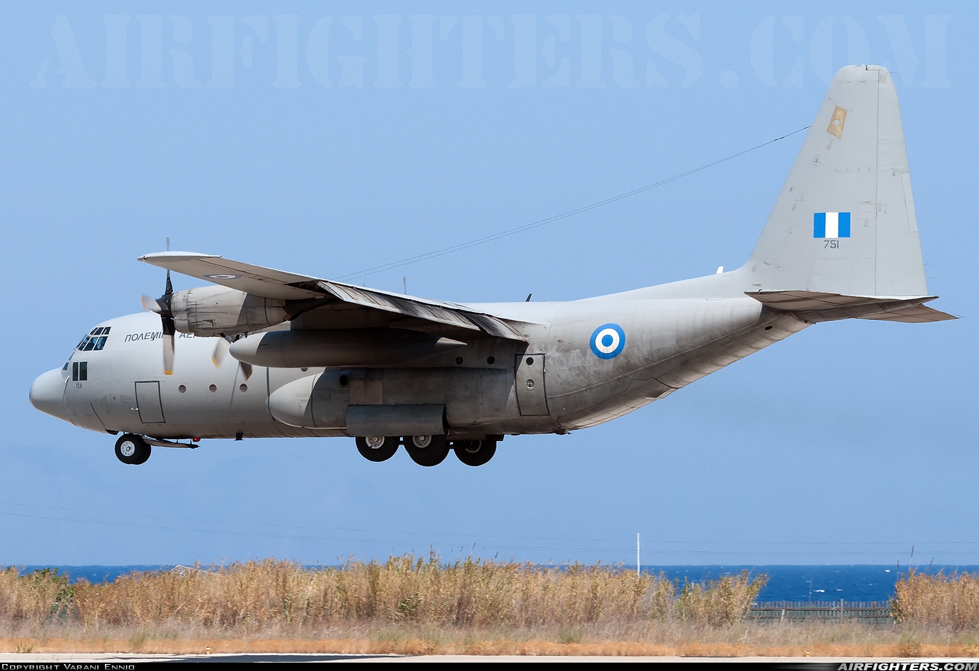 Greece - Air Force Lockheed C-130H Hercules (L-382) 751 at Rhodes - Diagoras (Paradisi) (RHO / LGRP), Greece