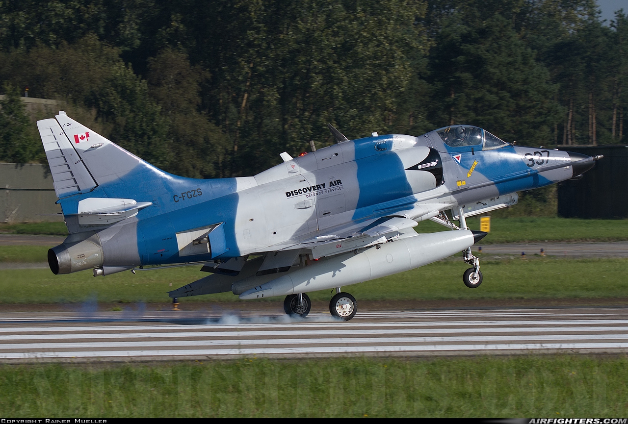 Company Owned - Discovery Air Defence Services Douglas A-4N Skyhawk C-FGZS at Wittmundhafen (Wittmund) (ETNT), Germany