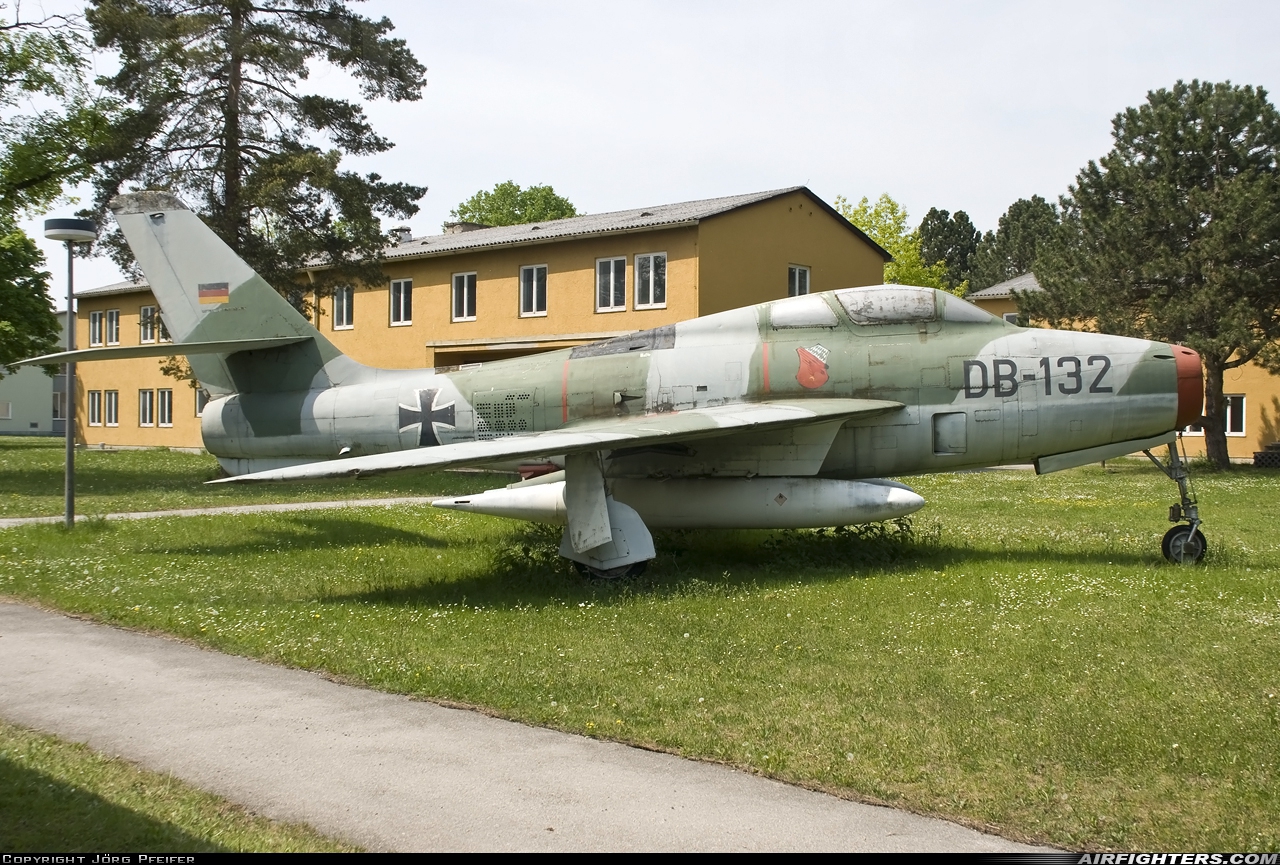 Germany - Air Force Republic F-84F Thunderstreak BF-104 at Lechfeld (ETSL), Germany