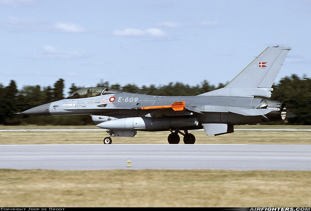 Denmark - Air Force General Dynamics F-16A Fighting Falcon E-609 at Skrydstrup (EKSP), Denmark
