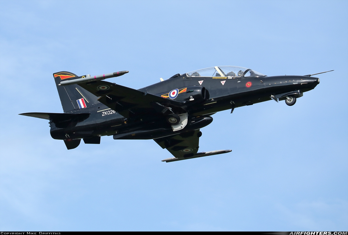 UK - Air Force BAE Systems Hawk T.2 ZK026 at Valley (EGOV), UK