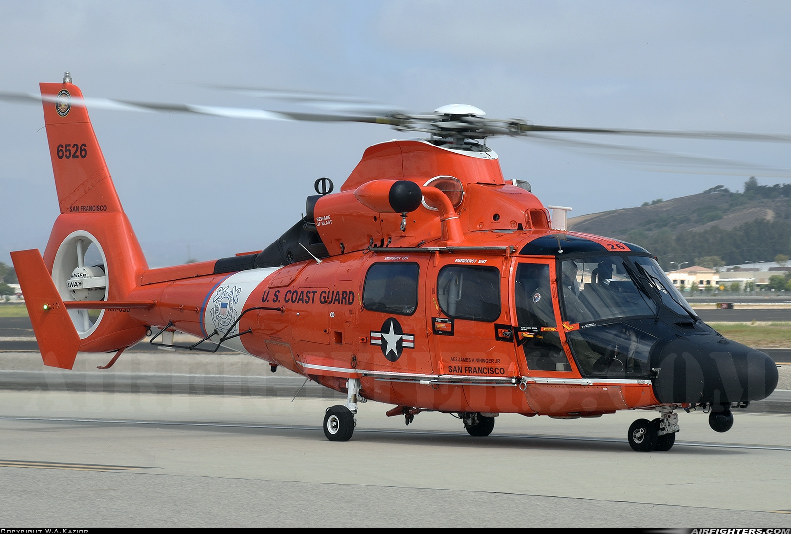 USA - Coast Guard Aerospatiale HH-65B Dolphin 6526 at Camarillo (Oxnard AFB) (CMA), USA