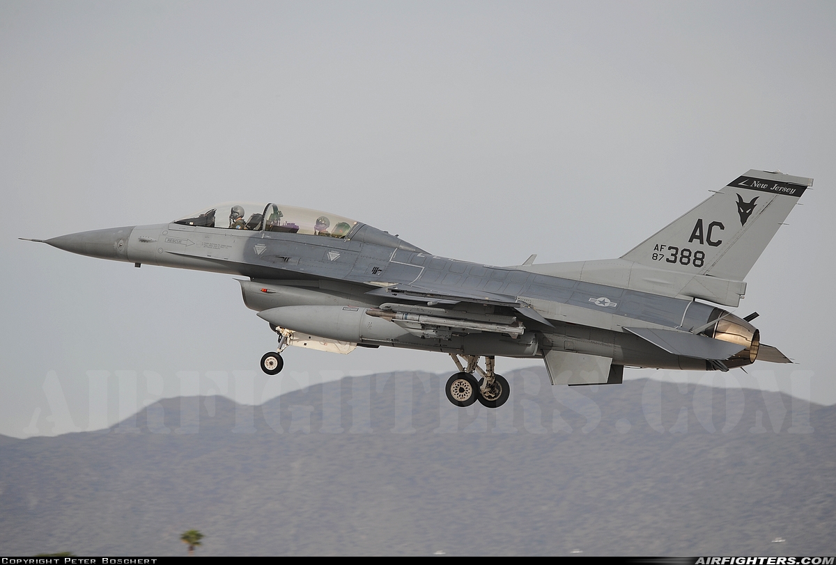 USA - Air Force General Dynamics F-16D Fighting Falcon 87-0388 at Glendale (Phoenix) - Luke AFB (LUF / KLUF), USA