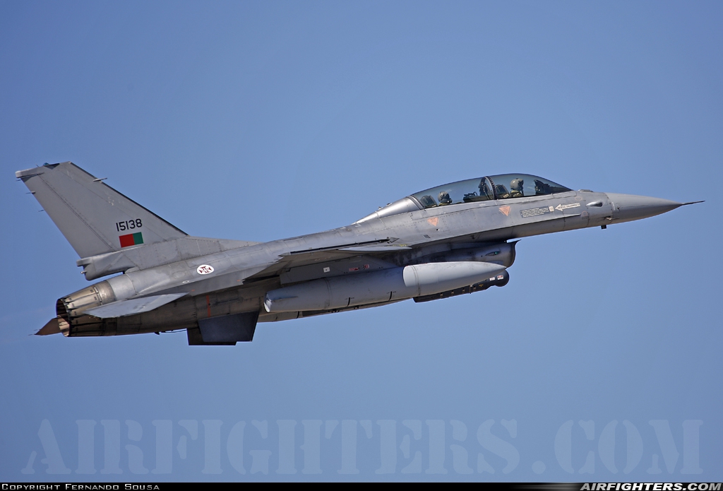 Portugal - Air Force General Dynamics F-16BM Fighting Falcon 15138 at Monte Real (BA5) (LPMR), Portugal