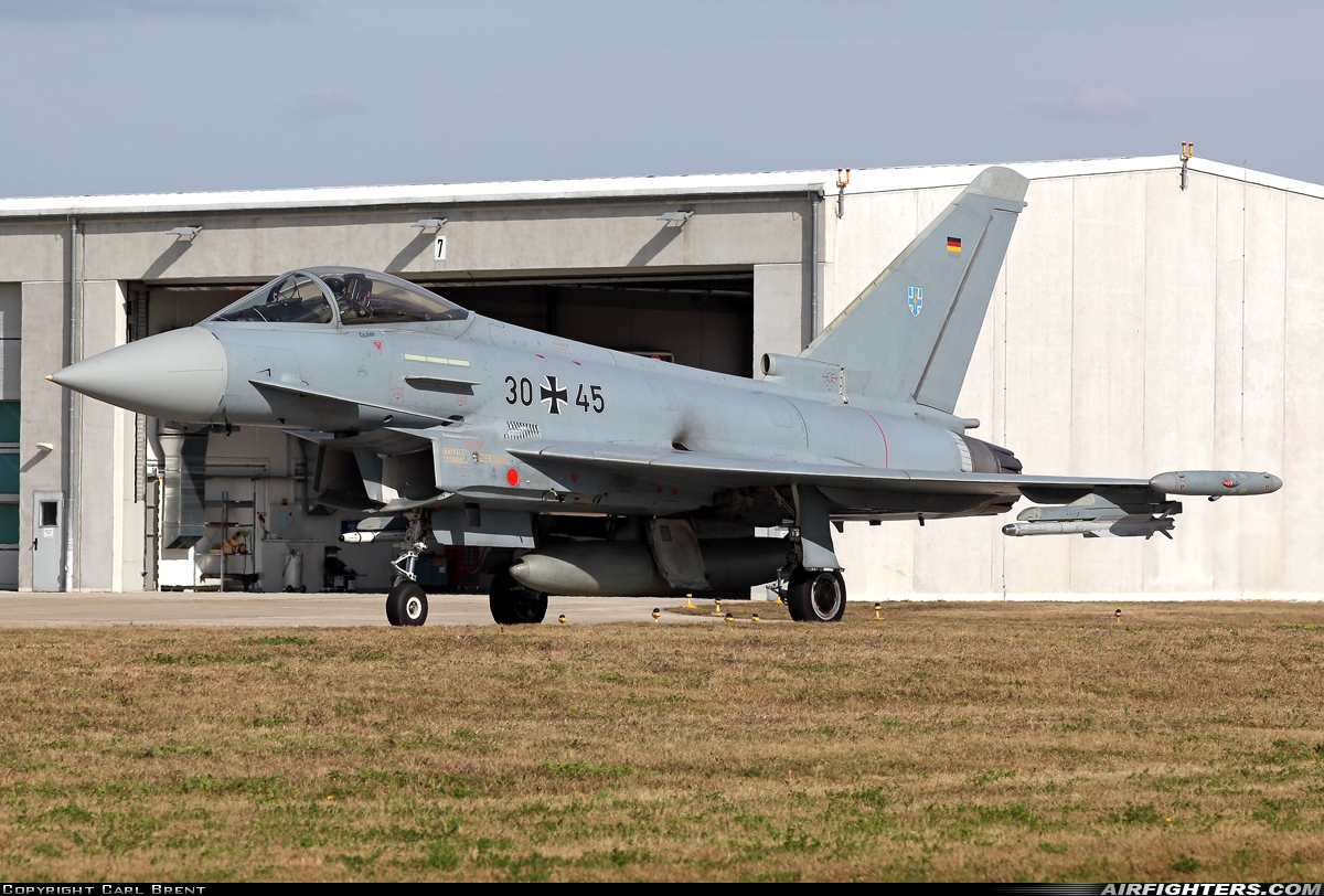 Germany - Air Force Eurofighter EF-2000 Typhoon S 30+45 at Rostock - Laage (RLG / ETNL), Germany