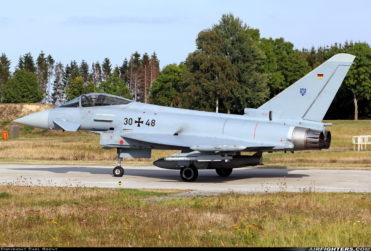 Germany - Air Force Eurofighter EF-2000 Typhoon S 30+48 at Rostock - Laage (RLG / ETNL), Germany