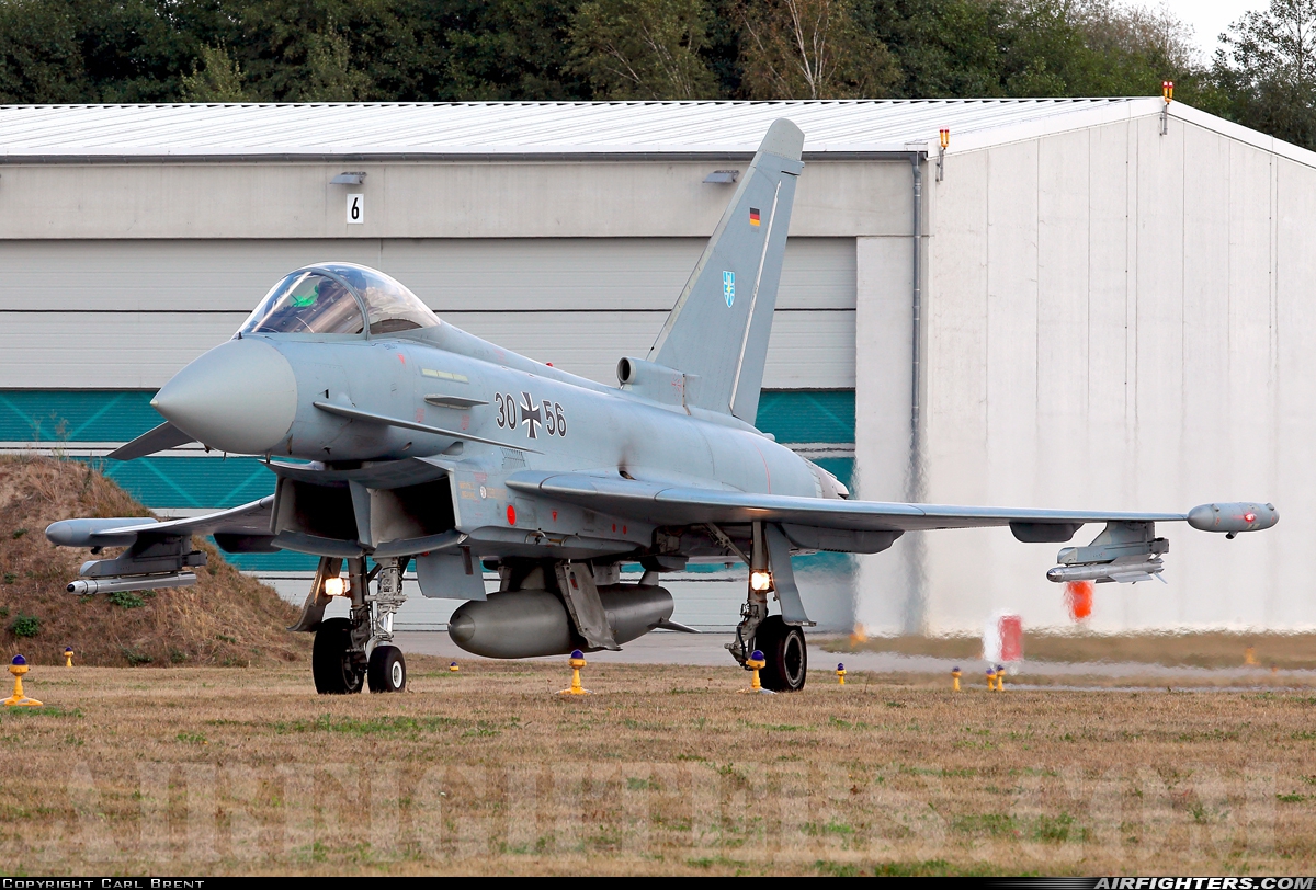 Germany - Air Force Eurofighter EF-2000 Typhoon S 30+56 at Rostock - Laage (RLG / ETNL), Germany