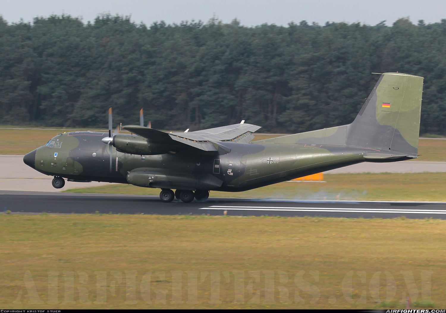 Germany - Air Force Transport Allianz C-160D 50+81 at Eindhoven (- Welschap) (EIN / EHEH), Netherlands