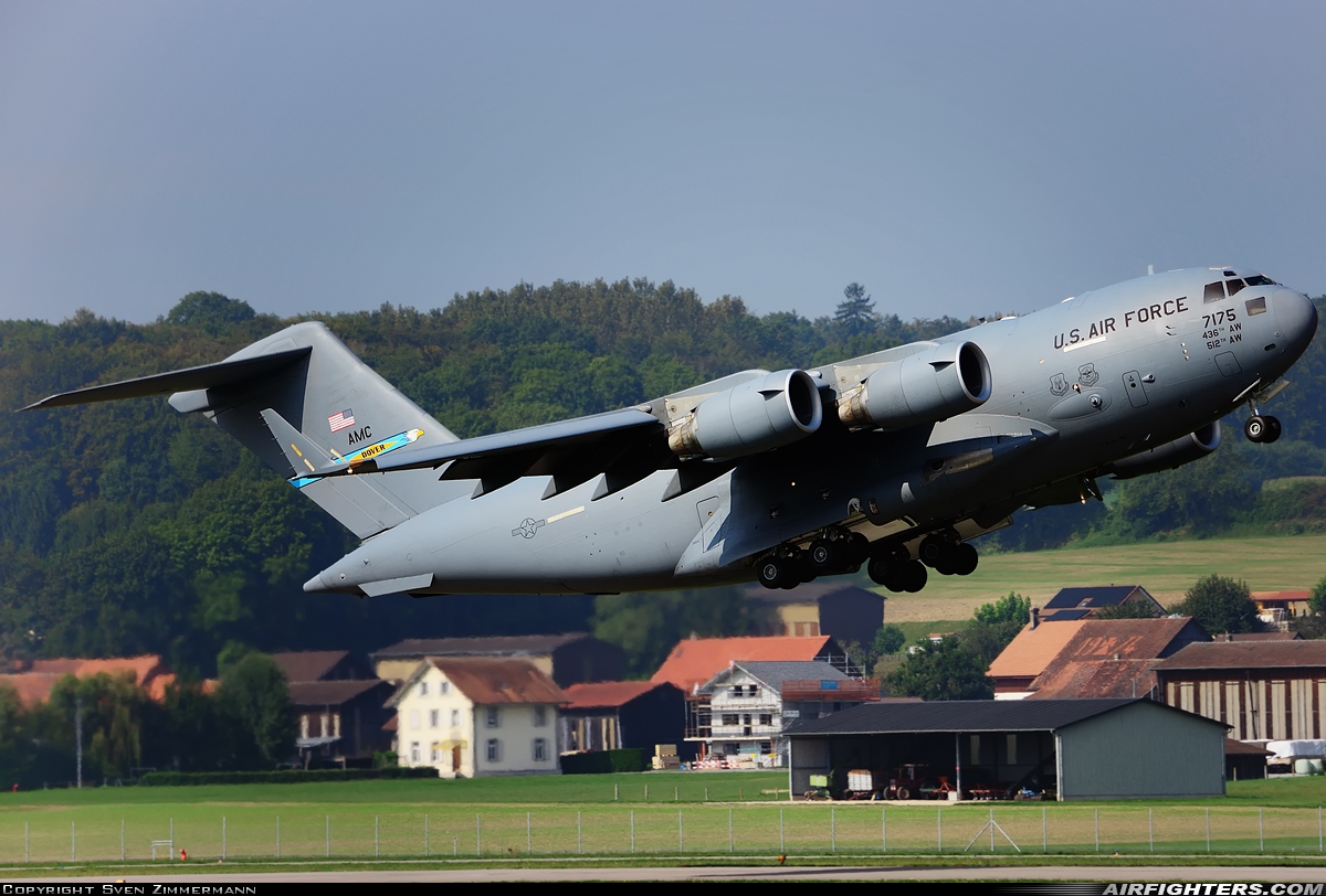 USA - Air Force Boeing C-17A Globemaster III 07-7175 at Payerne (LSMP), Switzerland