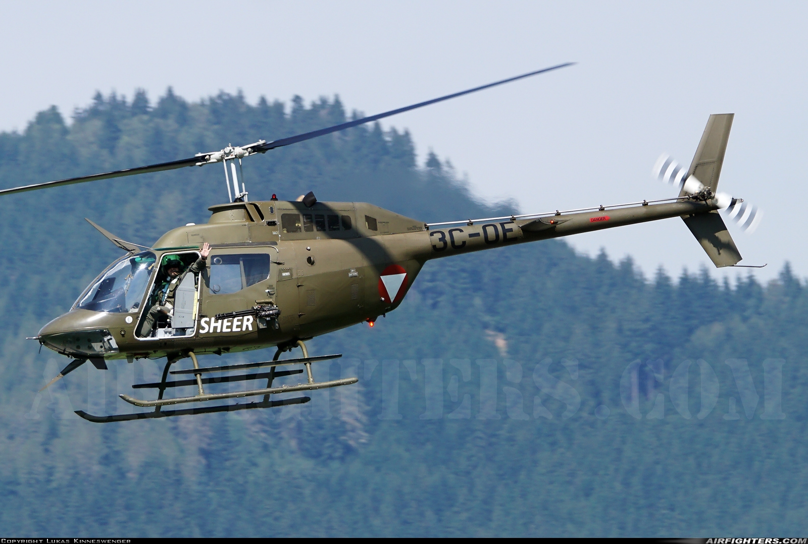 Austria - Air Force Bell OH-58B Kiowa 3C-OE at Zeltweg (LOXZ), Austria