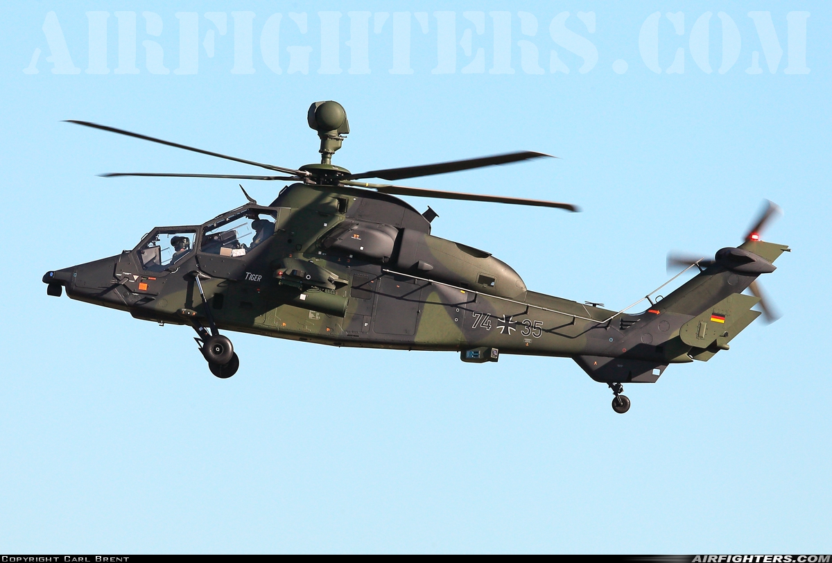 Germany - Air Force Eurocopter EC-665 Tiger UHT 74+35 at Breda - Gilze-Rijen (GLZ / EHGR), Netherlands
