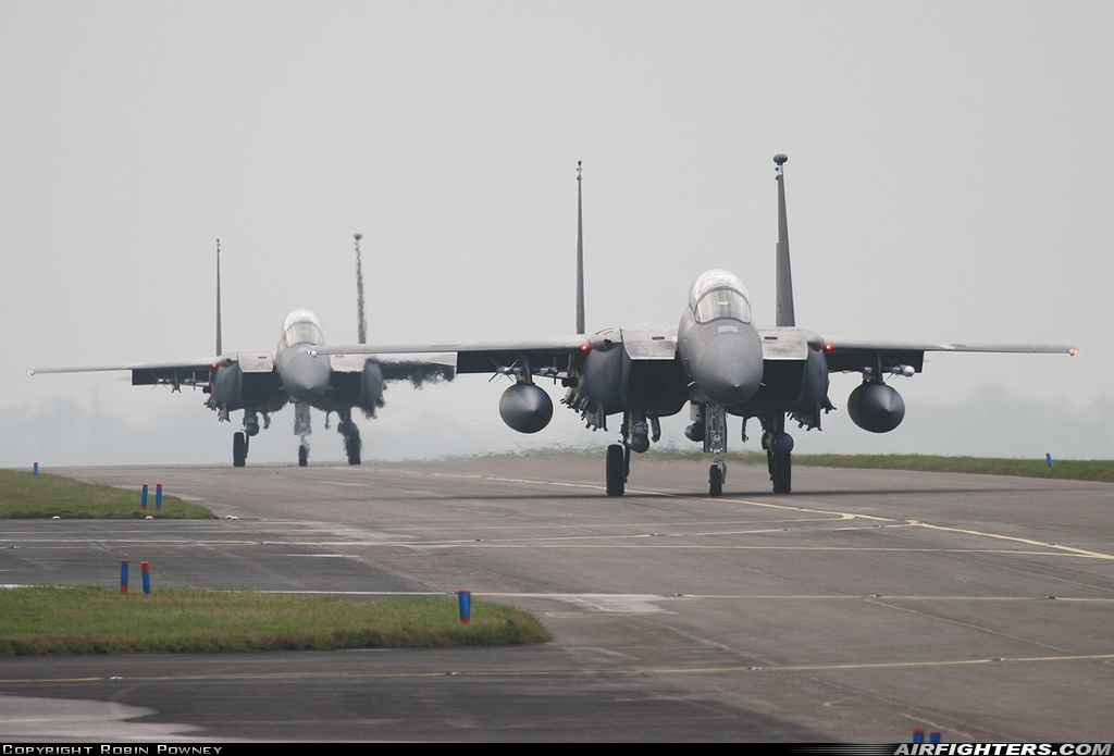 USA - Air Force McDonnell Douglas F-15E Strike Eagle  at Waddington (WTN / EGXW), UK