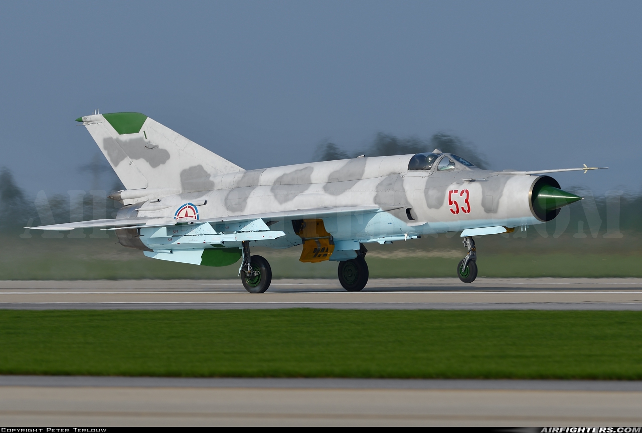 North Korea - Air Force Mikoyan-Gurevich MiG-21bis 53 at Wonsan Kalma IAP (ZKWS), North Korea