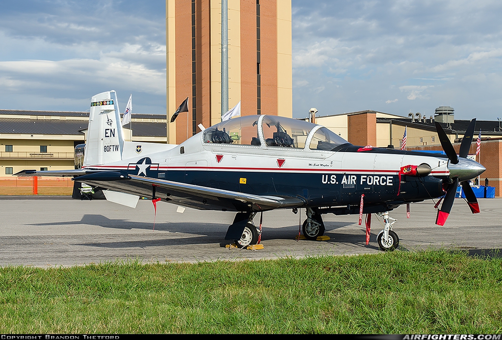 USA - Air Force Raytheon T-6A Texan II 05-3775 at Wichita Falls - Municipal / Sheppard AFB (SPS / KSPS), USA