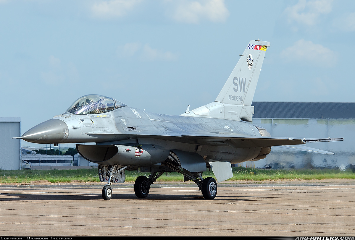 USA - Air Force General Dynamics F-16C Fighting Falcon 91-0376 at Waco - Waco TSTC Airport (KCNW), USA