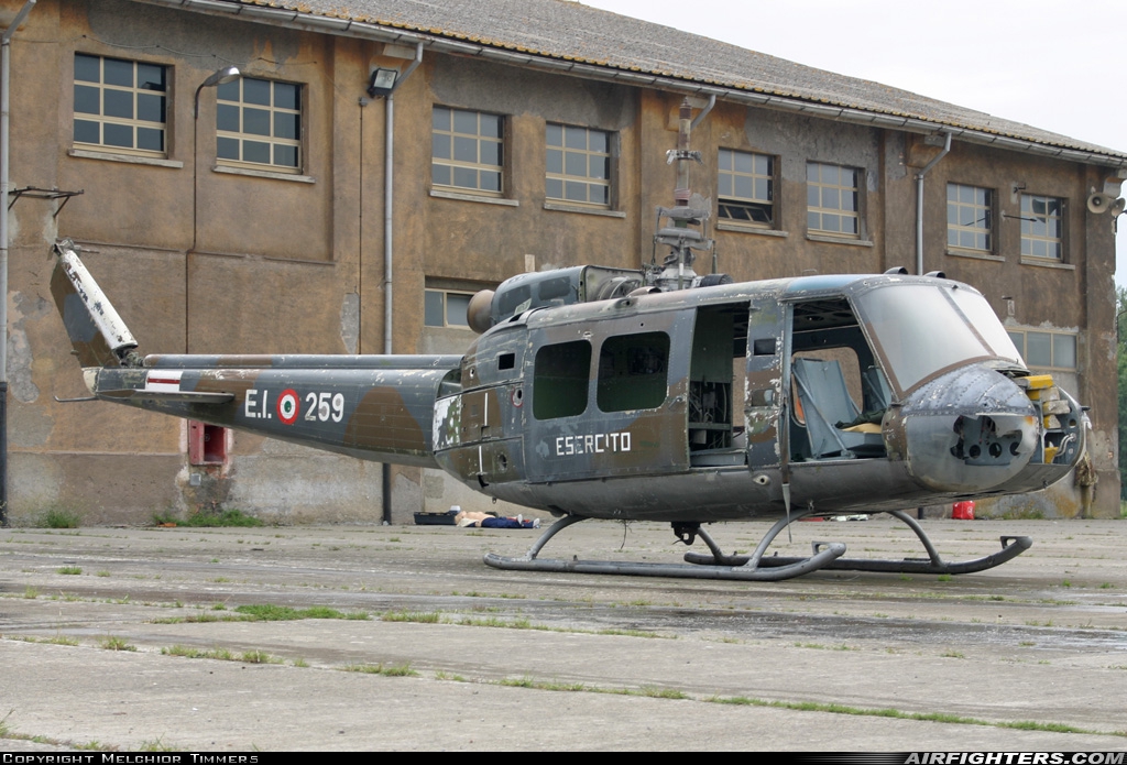 Italy - Army Agusta-Bell AB-205A MM80449 at Viterbo (LIRV), Italy