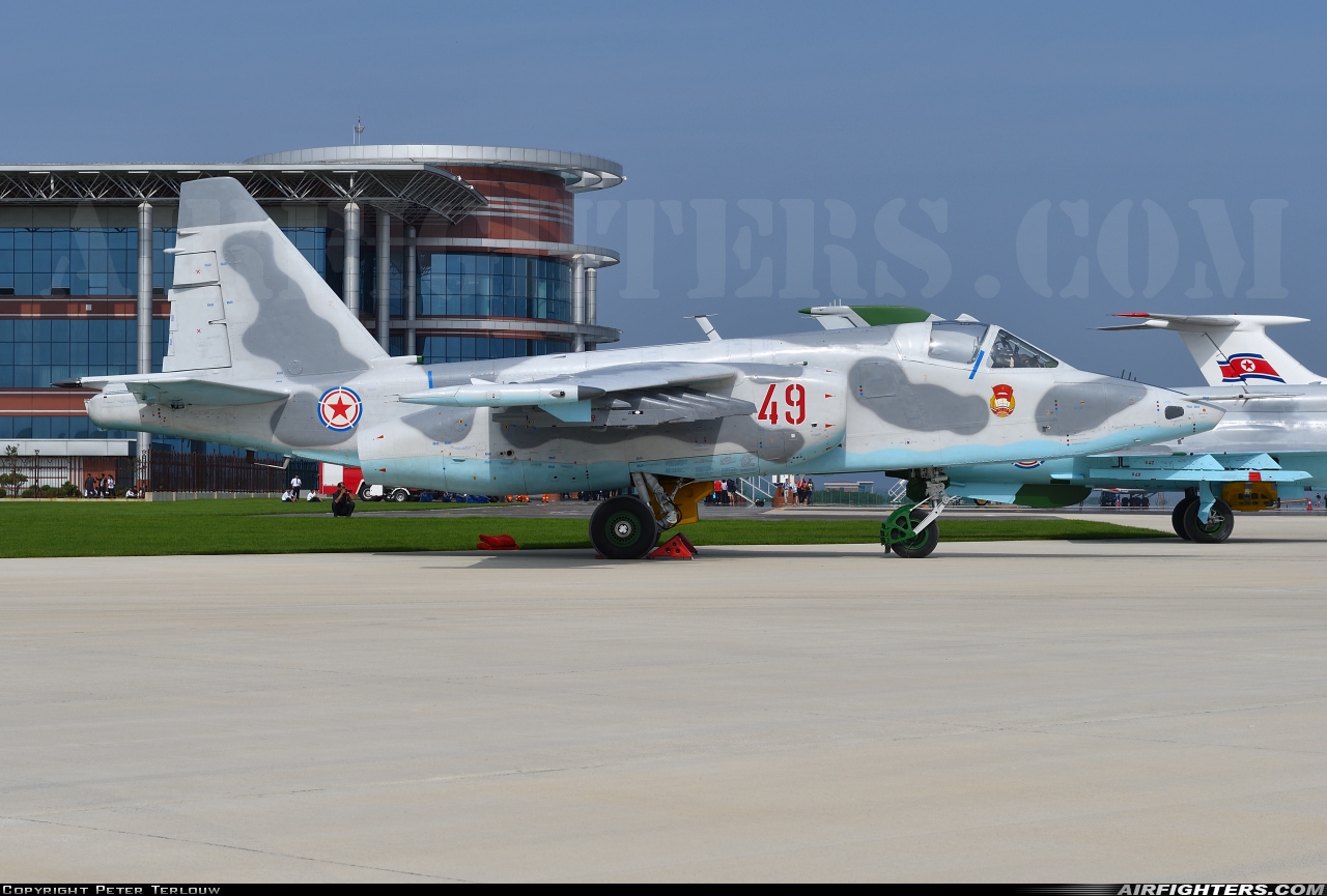 North Korea - Air Force Sukhoi Su-25K 49 at Wonsan Kalma IAP (ZKWS), North Korea