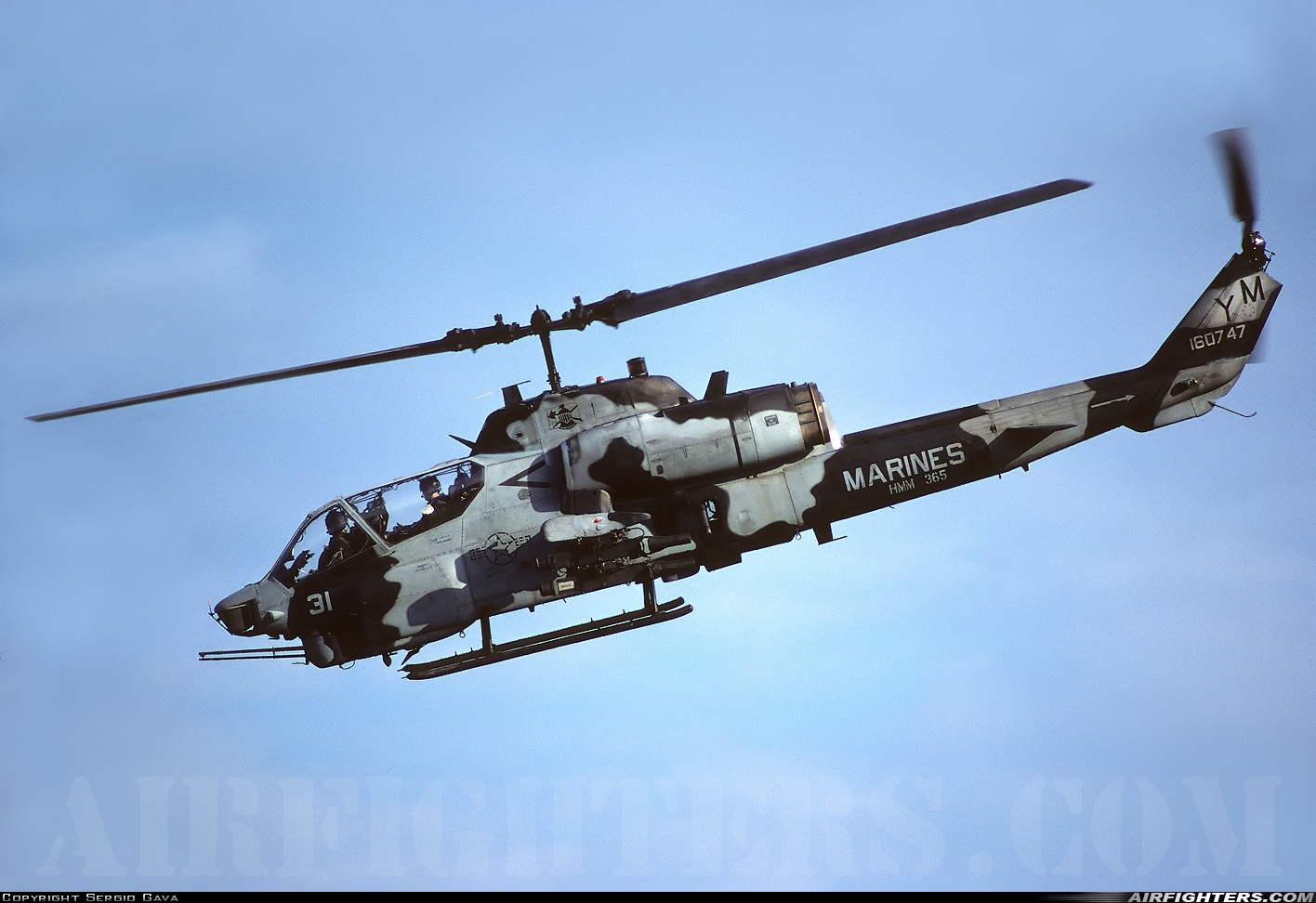 USA - Marines Bell AH-1T Sea Cobra 160747 at Aviano (- Pagliano e Gori) (AVB / LIPA), Italy