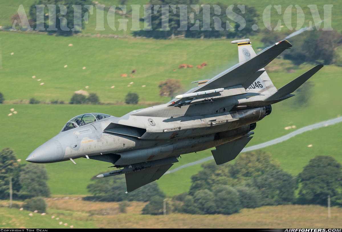 USA - Air Force McDonnell Douglas F-15D Eagle 84-0046 at Off-Airport - Machynlleth Loop Area, UK