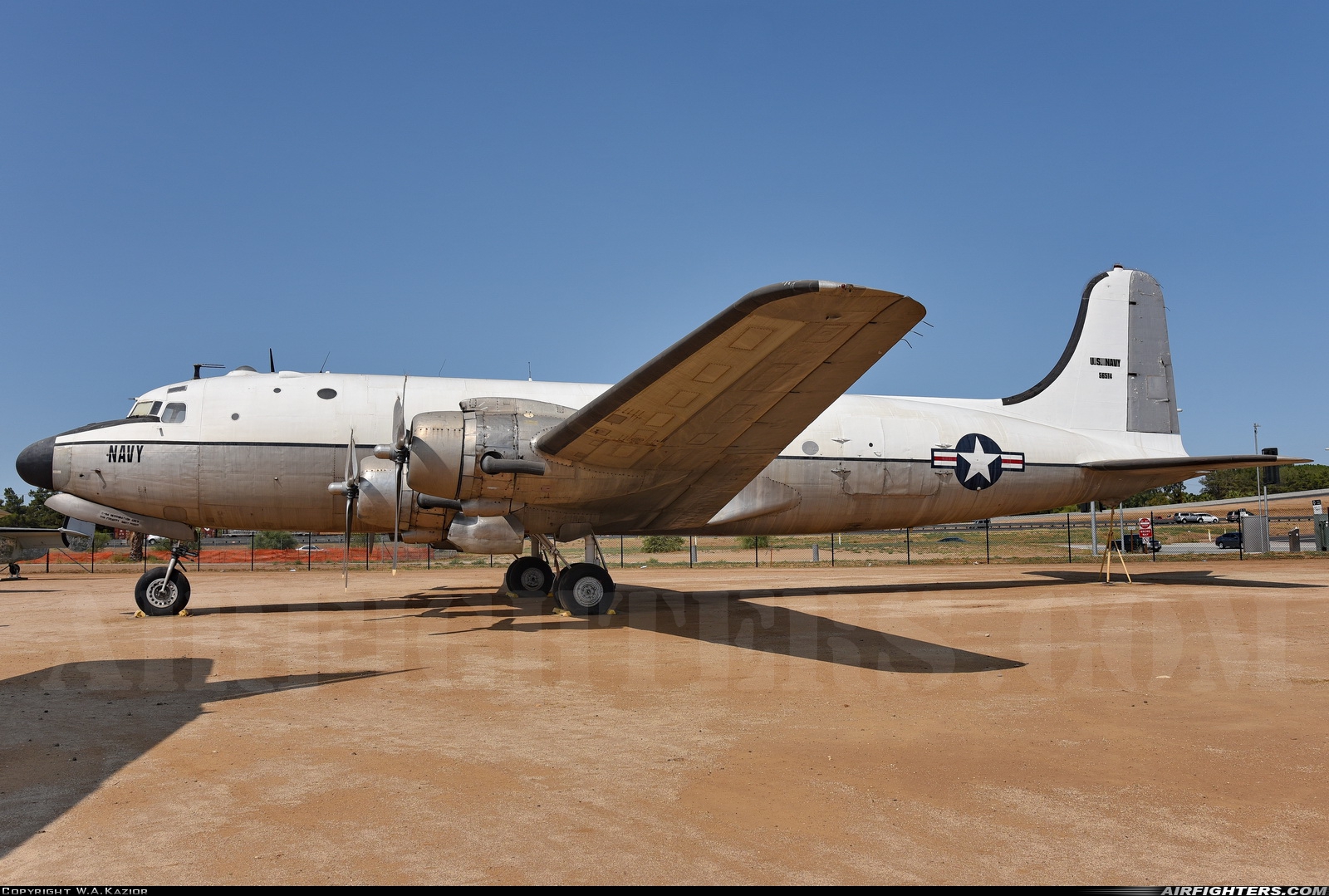 USA - Navy Douglas C-54Q Skymaster 56514 at Riverside - March ARB (AFB / Field) (RIV / KRIV), USA