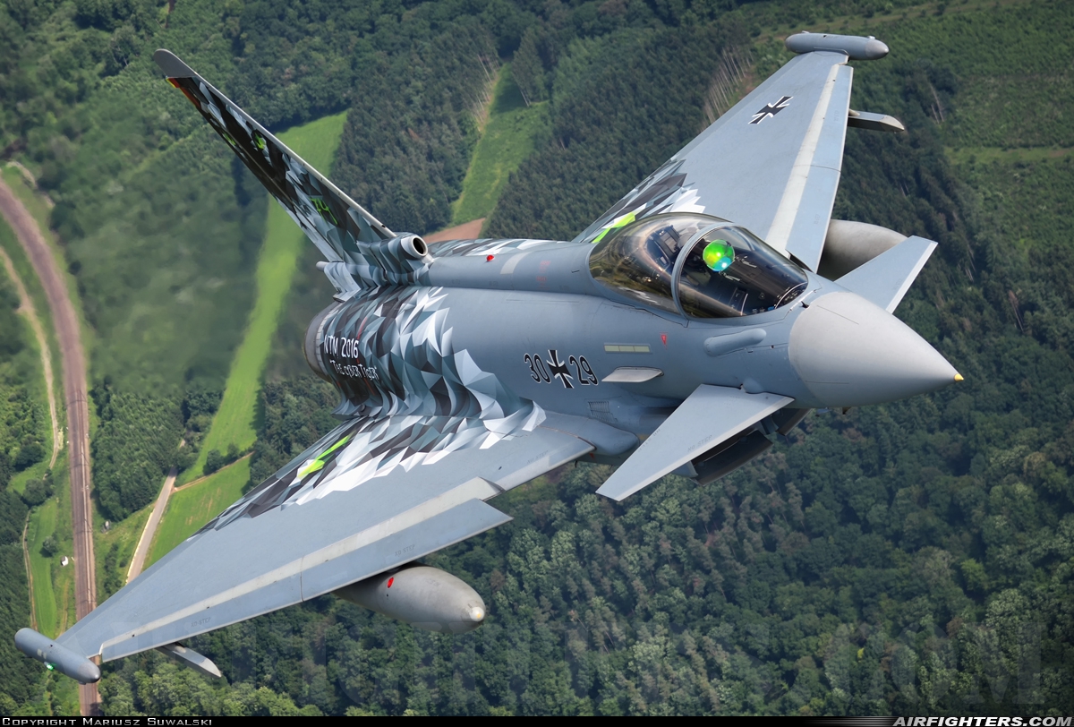 Germany - Air Force Eurofighter EF-2000 Typhoon S 30+29 at In Flight, Belgium