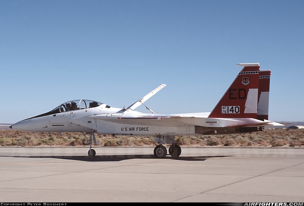 USA - Air Force McDonnell Douglas F-15B Eagle 76-0140 at Edwards - AFB (EDW / KEDW), USA