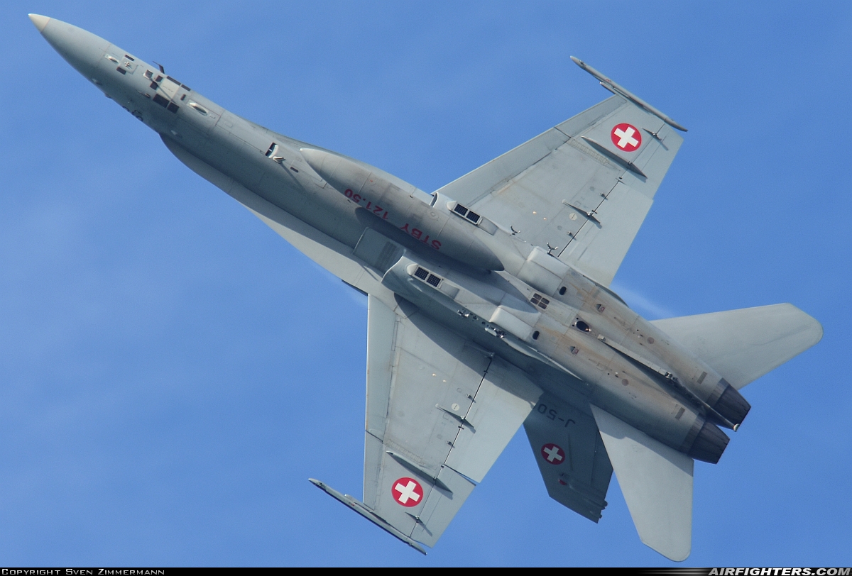 Switzerland - Air Force McDonnell Douglas F/A-18C Hornet J-5010 at Off-Airport - Canton of Fribourg, Switzerland